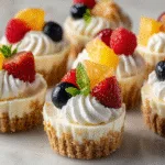 Mini No-Bake Cheesecake Bites (no-bake)