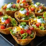Mini Taco Cup Appetizers