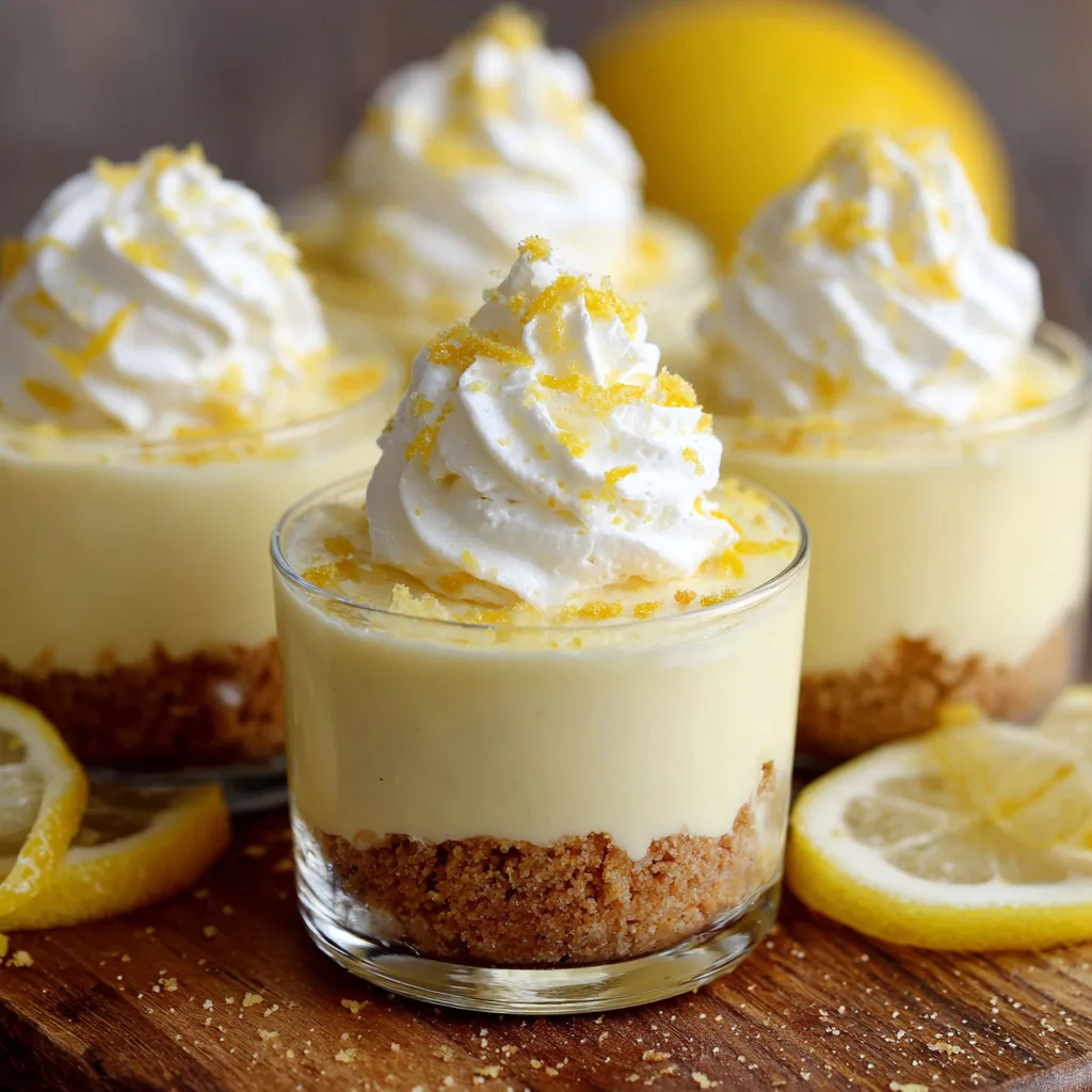 No-Bake Lemon Cheesecake Cups (no-bake)