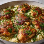 One-Pan Garlic Butter Chicken Rice