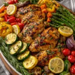 One-Pan Grilled Lemon-Herb Chicken & Veggies (Memorial Day Dinner)