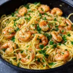 One-Pan Lemon Butter Shrimp Pasta