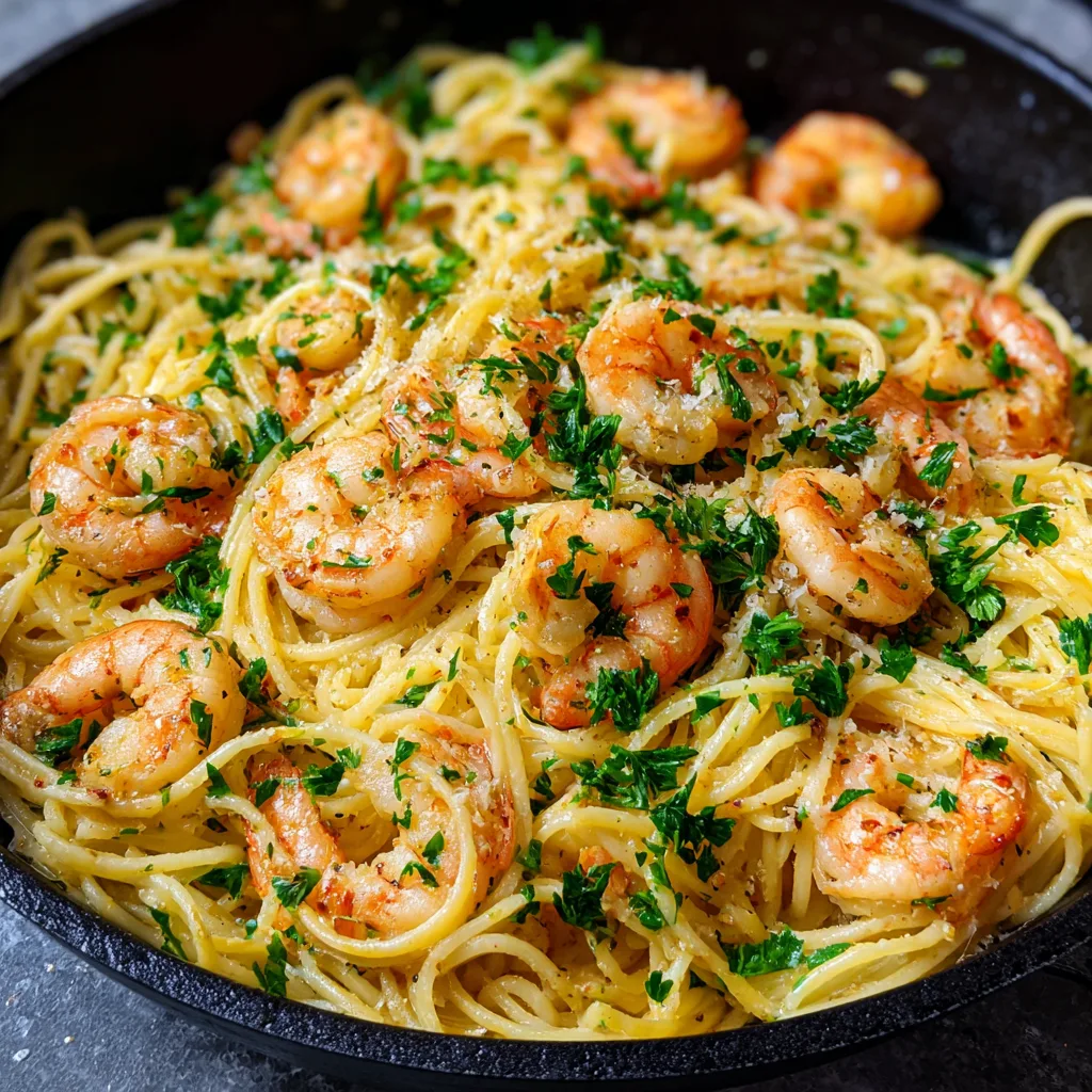 One-Pan Lemon Butter Shrimp Pasta