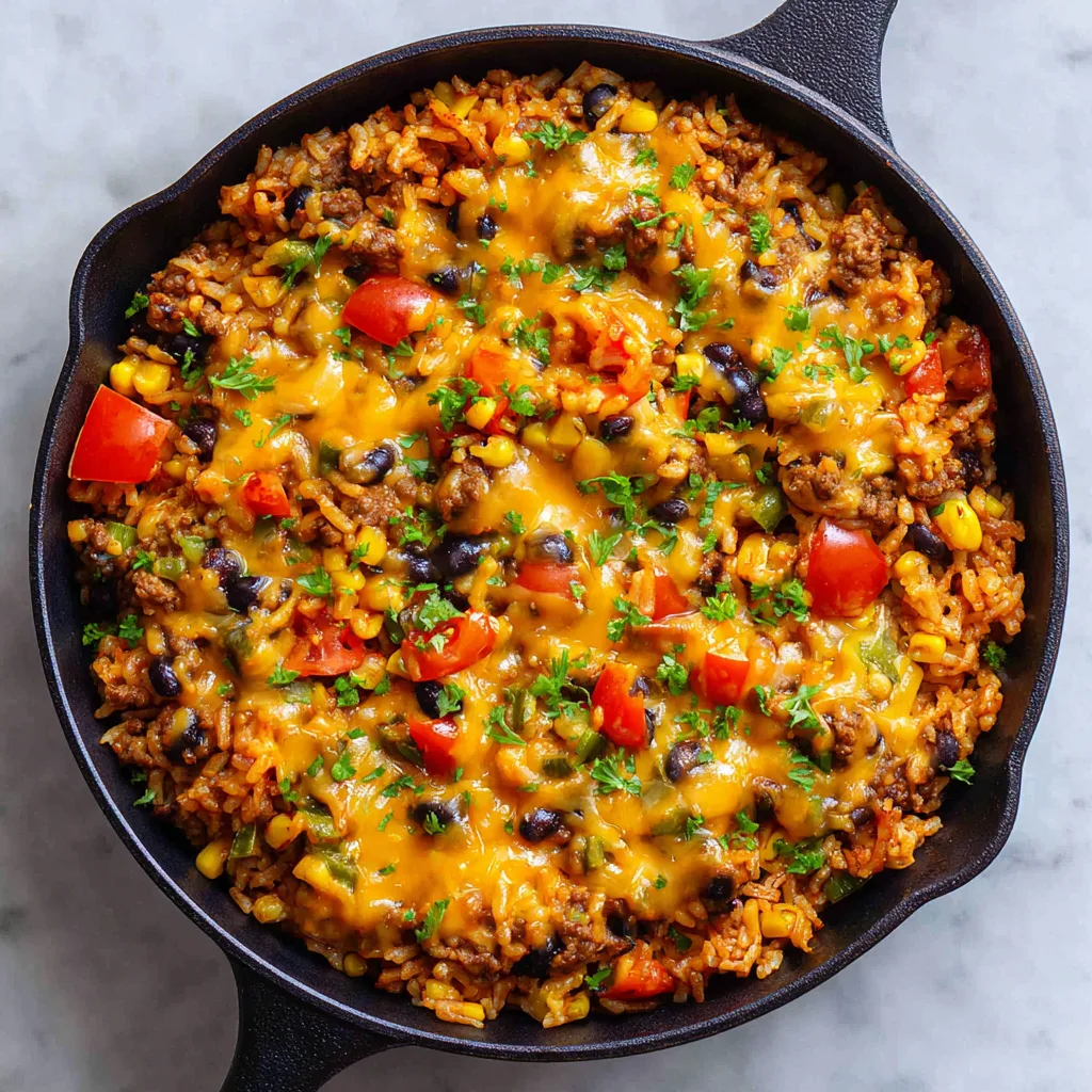One-Pot Taco Rice Skillet