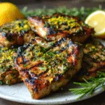 Paleo Grilled Lemon-Herb Pork Chops (FODMAP-Friendly)