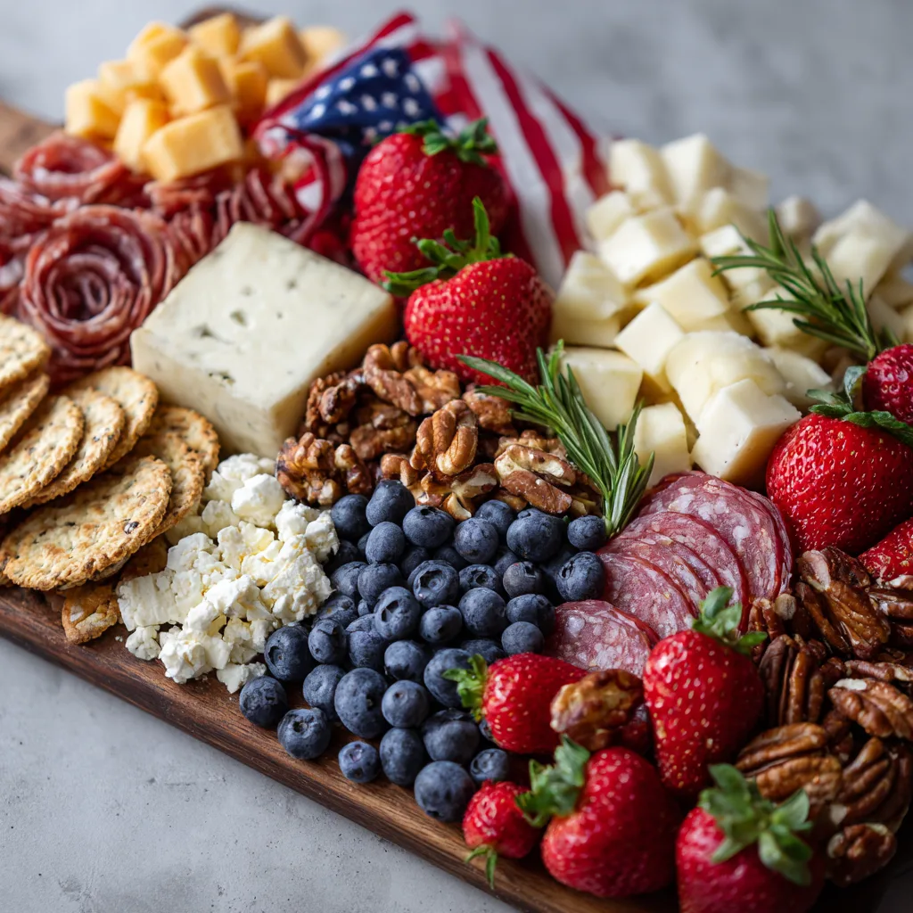 Patriotic Charcuterie Snack Board