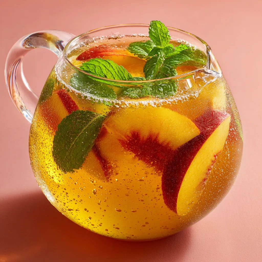 Peach Sweet Tea Party Pitcher