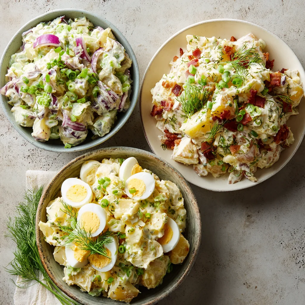 Potato Salad 3 Ways