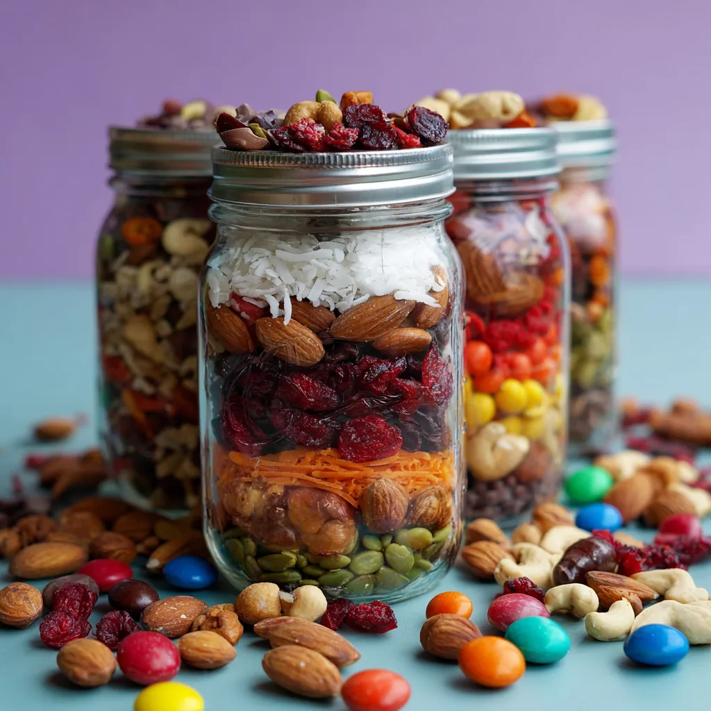 Pride Trail Mix Snack Jars (vegan)