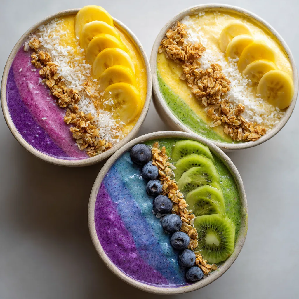 Rainbow Smoothie Bowl Trio