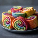 Rainbow Veggie Pinwheels (vegan)