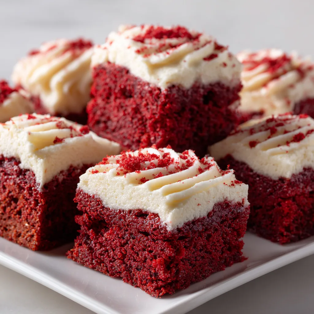 Red Velvet Cupcake Tray Bake