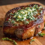Reverse-Sear Ribeye Steak with Garlic Herb Butter (grilling)