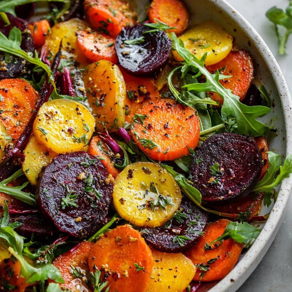Roasted Carrot & Beet Salad (Spring Root Veggies)