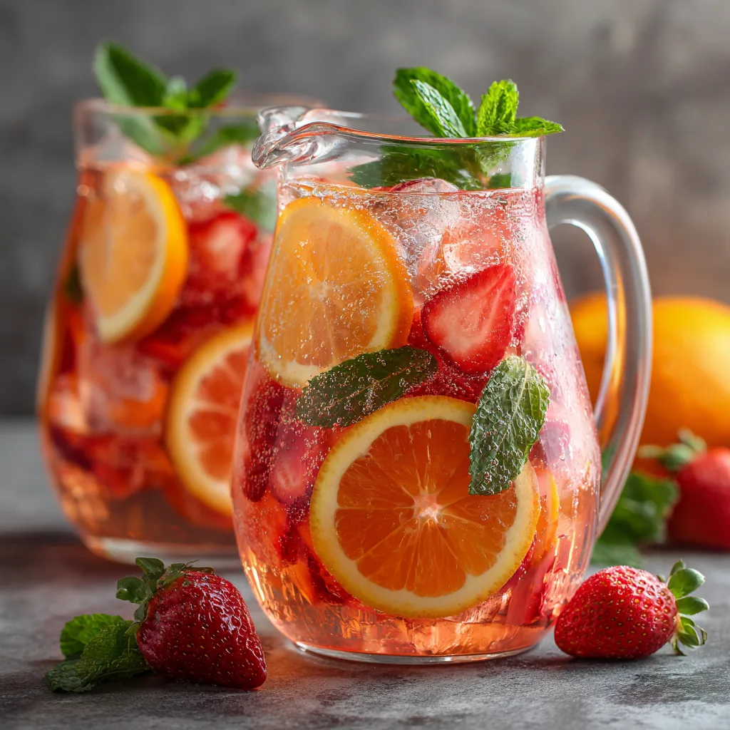 Rosé Sangria Fruit Pitcher