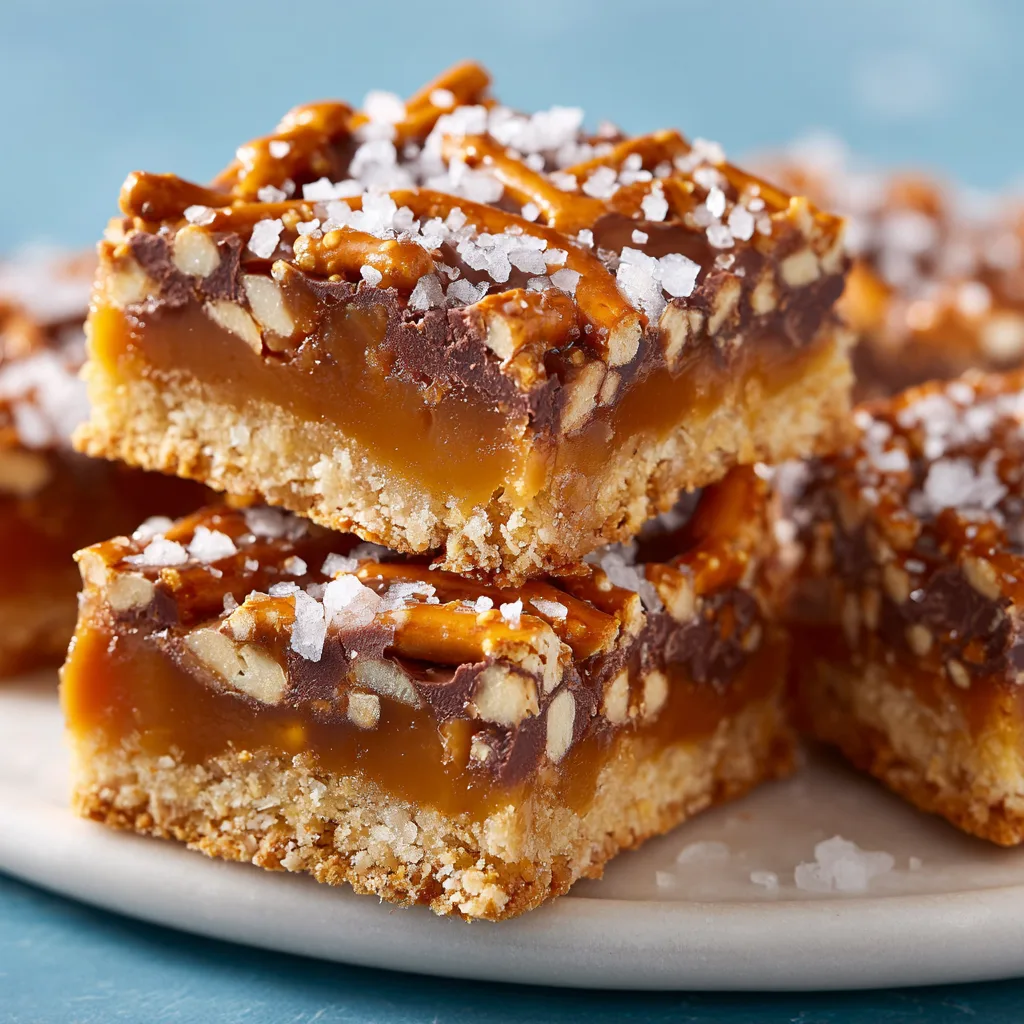 Salted Caramel Pretzel Bars (Sweet & Salty Dessert)
