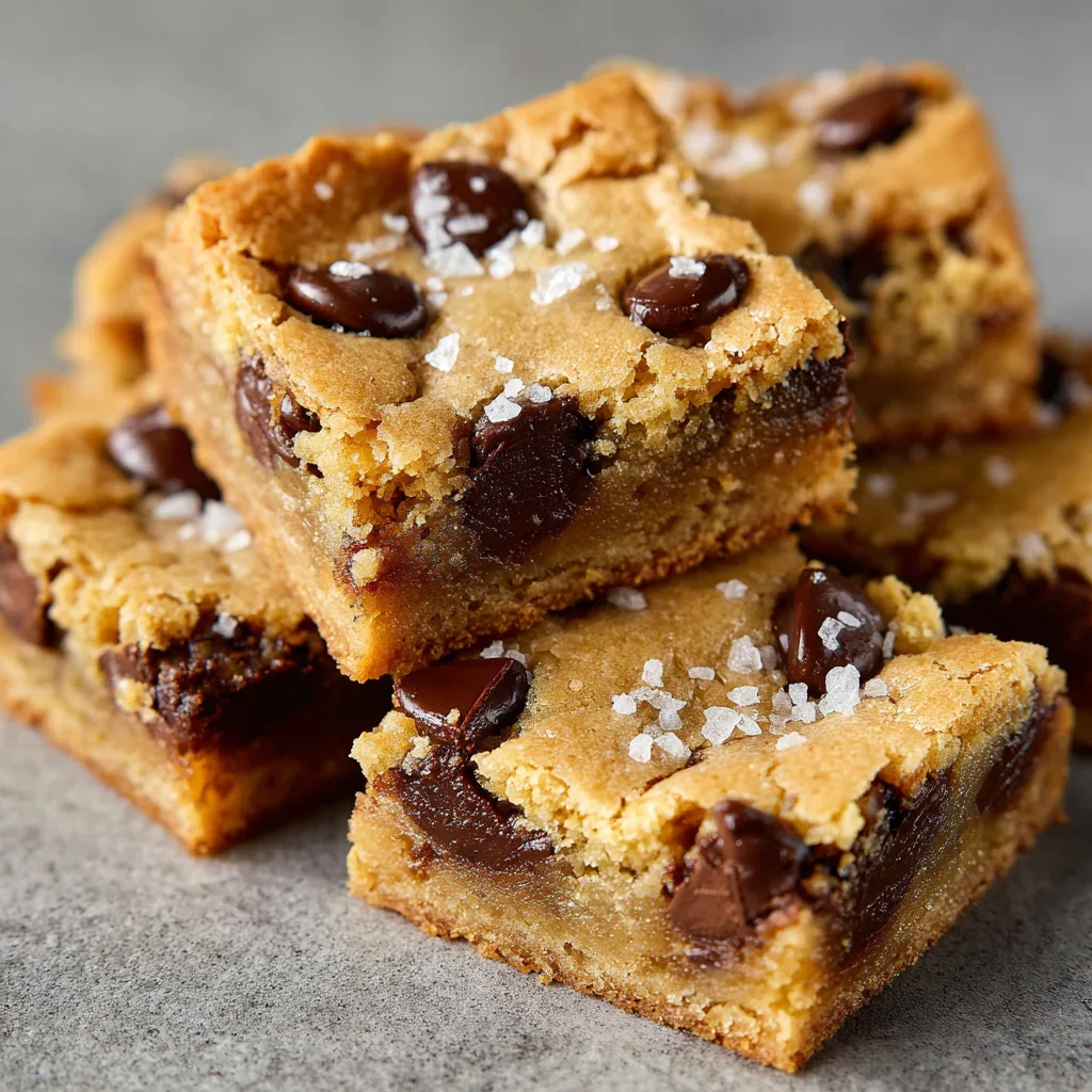 Salted Chocolate Chip Cookie Bars (Salty-Sweet Comfort)