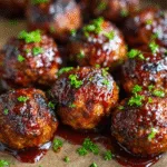 Sheet-Pan BBQ Meatballs (BBQ)