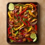 Sheet-Pan Chicken Fajitas with Charred Peppers & Onions