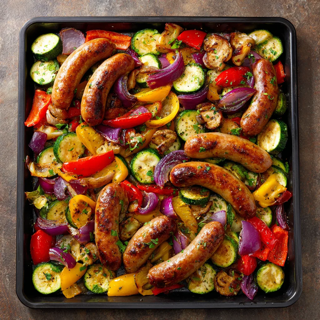 Sheet-Pan Sausage & Veggies (Easy Dinner)
