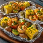 Shrimp Boil Foil Packs with Corn and Potatoes (grilling)