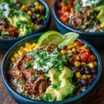 Slow Cooker Barbacoa Burrito Bowls (gluten-free)