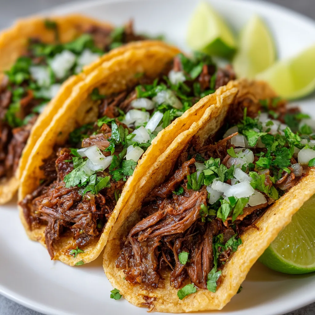 Slow Cooker Barbacoa Tacos