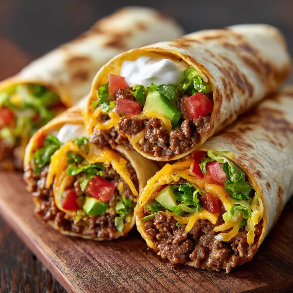 Smash Taco Wraps (Viral Lunch Idea)