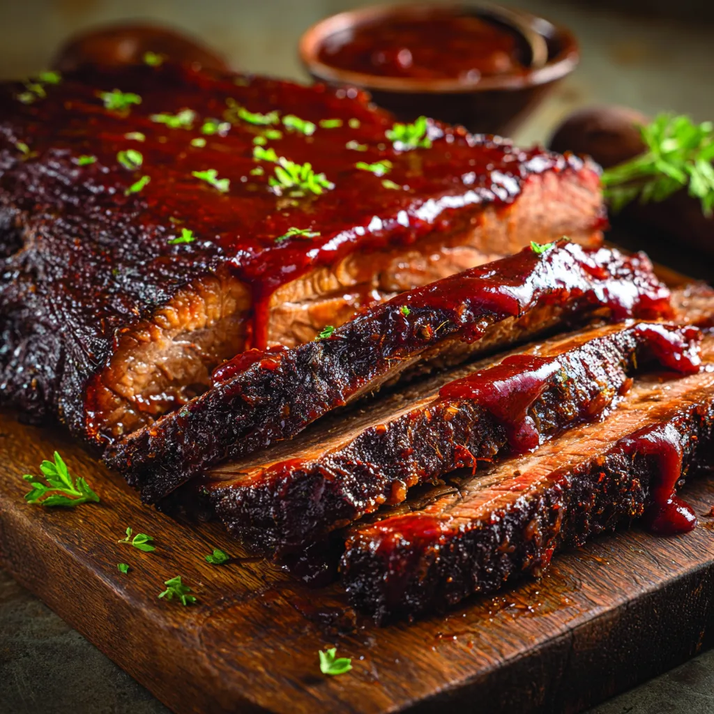 Smoky Beef Brisket with Sweet Tomato BBQ Sauce (BBQ)