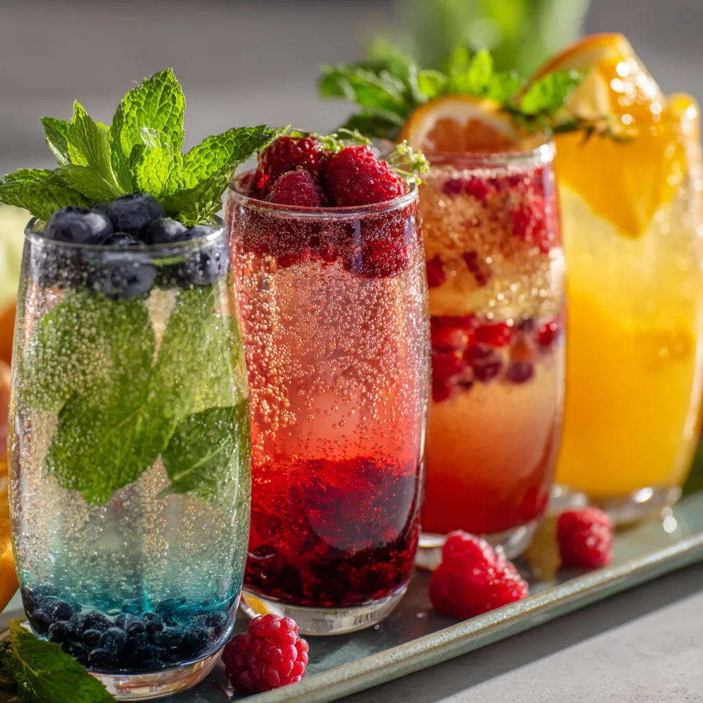 Sparkling Mocktail Flight Station