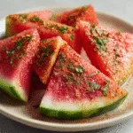 Spicy Tajín Watermelon Wedges