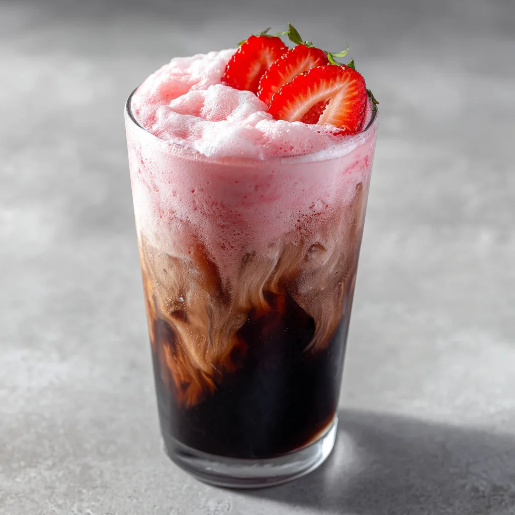 Strawberry Cold Foam Iced Coffee (DIY Starbucks)