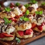 Strawberry Shortcake Biscuit Board