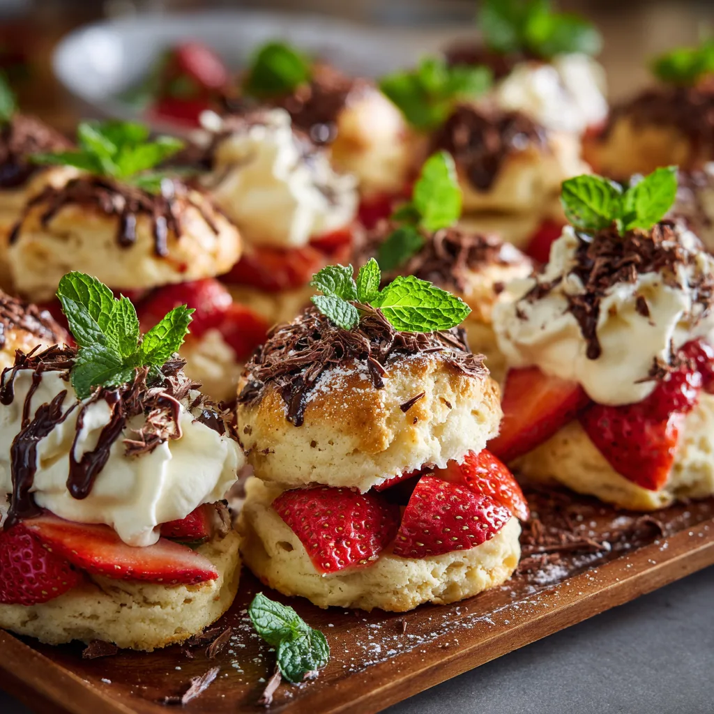 Strawberry Shortcake Biscuit Board