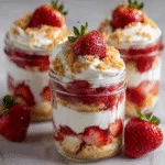 Strawberry Shortcake Jar Parfaits