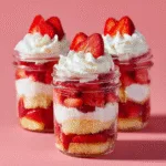 Strawberry Shortcake Jars with Fresh Berries