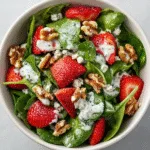 Strawberry Spinach Salad with Poppyseed Dressing
