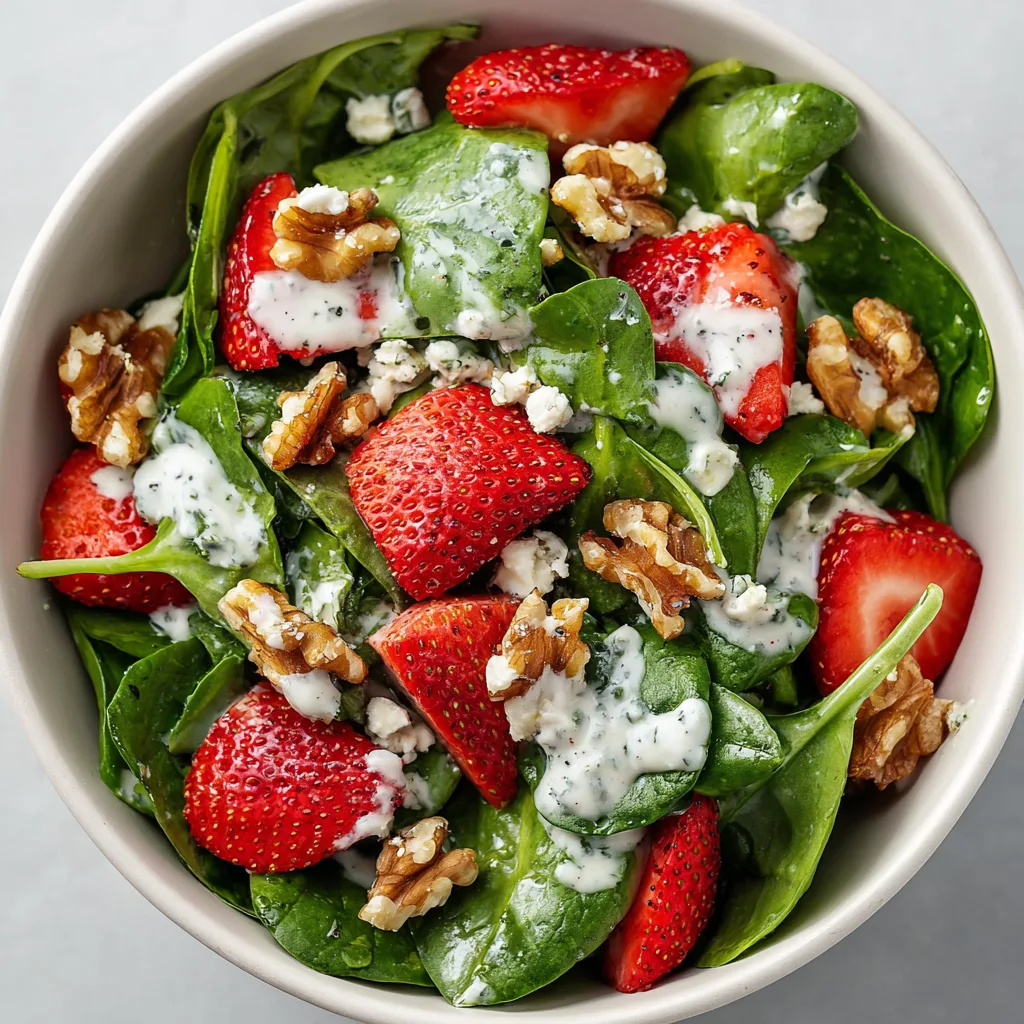 Strawberry Spinach Salad with Poppyseed Dressing