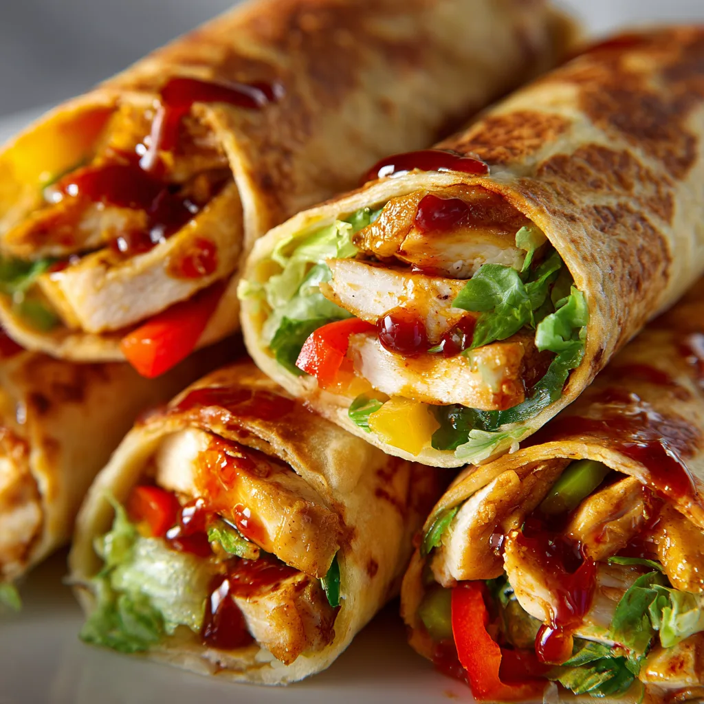 Sweet Chili Chicken Wraps