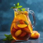 Sweet Tea and Peach Iced Tea Pitcher