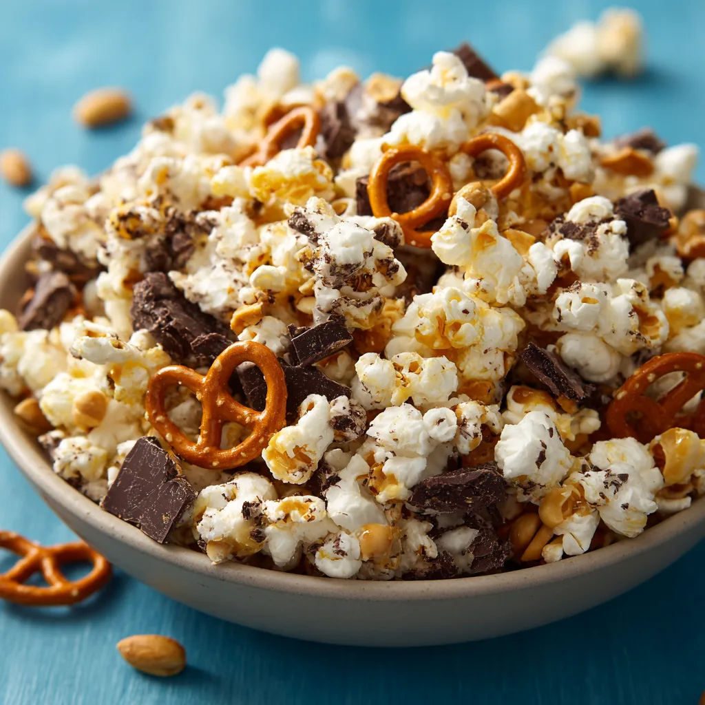 Sweet-and-Salty Popcorn Snack Mix