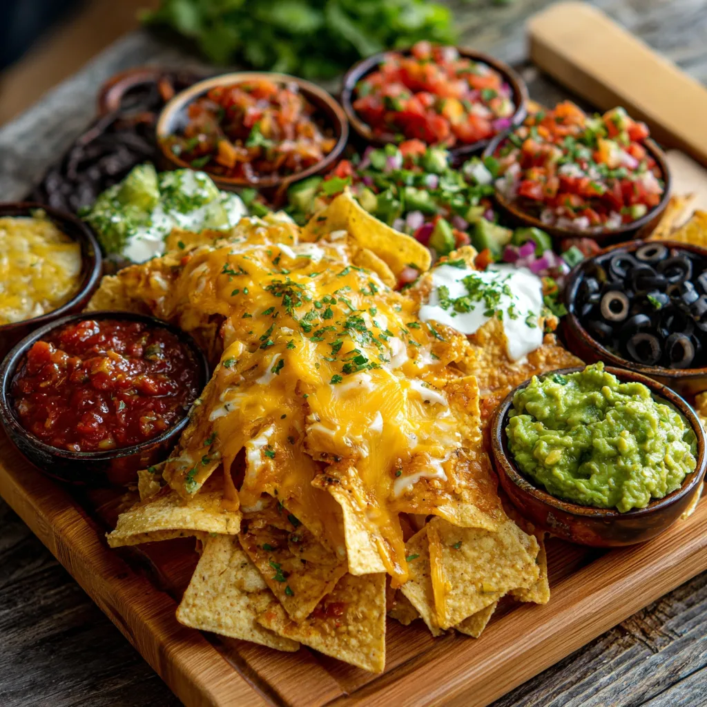 Tortilla Chip Nacho Bar for a Crowd
