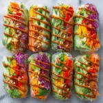 Vegan Spring Rolls with Peanut Sauce (Earth Day Snack)