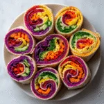 Veggie Rainbow Pinwheels (vegan)