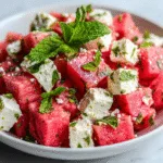 Watermelon Feta Mint Salad
