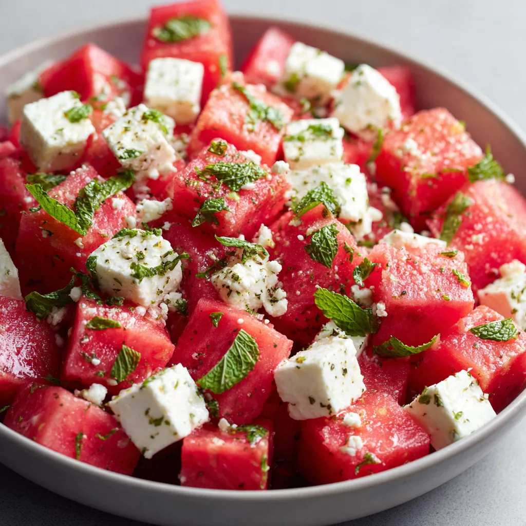 Watermelon Feta Mint Salad (gluten-free)