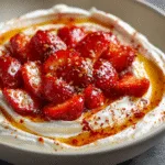 Whipped Feta Dip with Warm Strawberries & Chili Honey