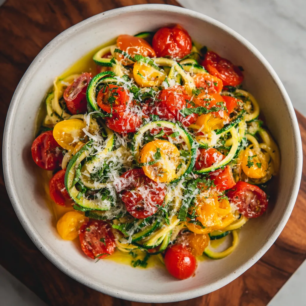 Zucchini Noodle Primavera (Pasta-less Spring Dinner)
