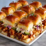 BBQ Chicken Sliders on Hawaiian Rolls