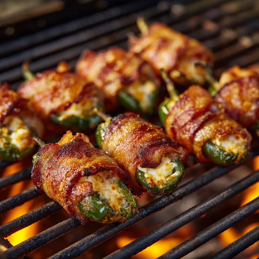 Bacon-Wrapped Jalapeño Poppers on the Grill